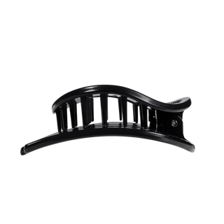 Teleties Jet Black Large Flat Circle Hair Clip