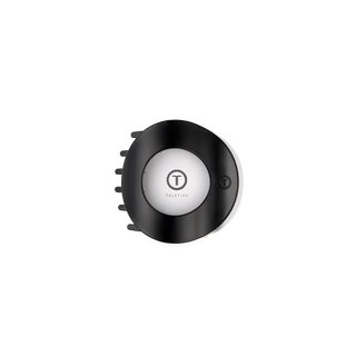 Teleties Jet Black Small Flat Open Circle Hair Clip