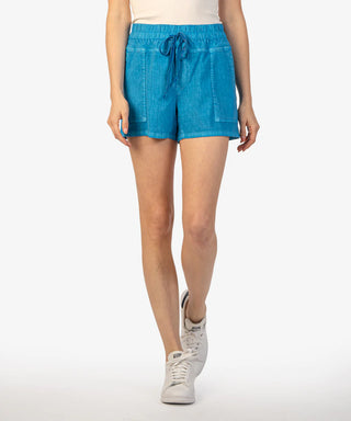 Kut from the Kloth Christina Draw Cord Linen Shorts