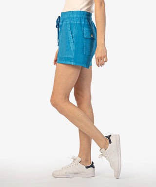 Kut from the Kloth Christina Draw Cord Linen Shorts