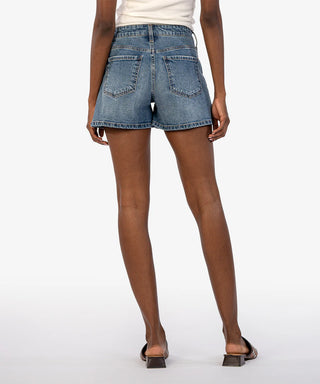 Kut from the Kloth Jane High Rise Shorts in Distinguished Wash