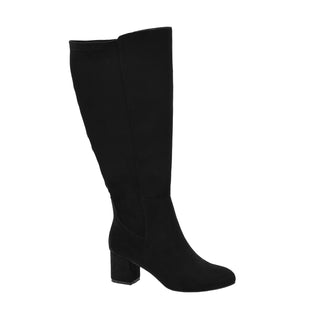 Corkys Hey Girl Made You Look Knee High Boot - Black Faux Suede