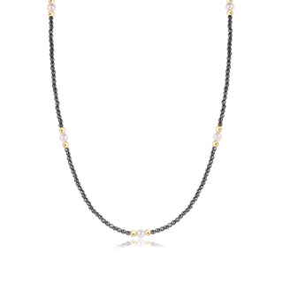 enewton 15" Choker Beaded - Purpose Pearl 4mm Faceted Hematite
