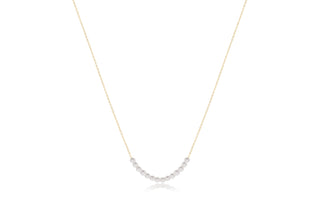 enewton 16" Necklace Gold - Classic Beaded Bliss - 4mm Pearl