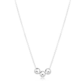 enewton 16" Necklace Sterling - Joy 6mm Sterling is a silver necklace with three round pendants 