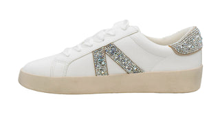 Corkys No Chaser Sneaker - White w/ Rhinestones