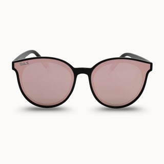 DAX Eyewear Pacific Champagne - Women's Polarized Oversized Horn Sunglasses