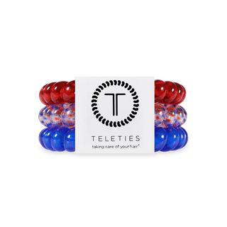 TELETIES Patriot Pop Large Hair Ties - Large