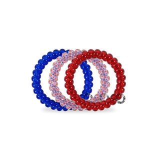 TELETIES Patriot Pop Large Hair Ties - Large