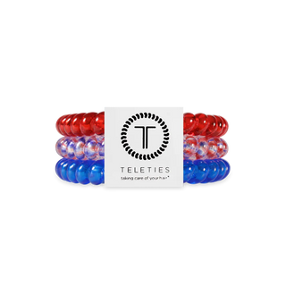 TELETIES Patriot Pop Small Hair Ties - Small