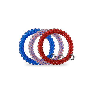 TELETIES Patriot Pop Small Hair Ties - Small