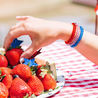 TELETIES Patriot Pop Small Hair Ties - Small
