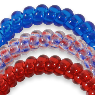TELETIES Patriot Pop Small Hair Ties - Small