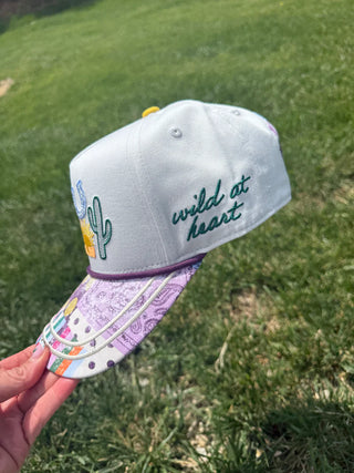 Wild at Heart Embroidered Canvas Hat