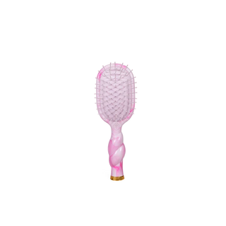 Teleties Mini Detangler Hair Brush for Medium Hair - Pinch Me! - Bubblegum Pink