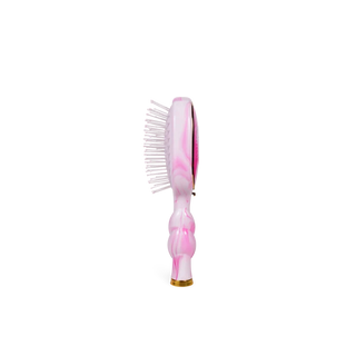 Teleties Mini Detangler Hair Brush for Medium Hair - Pinch Me! - Bubblegum Pink