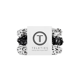 Teleties Polka Dot Party Large Silk Scrunchies