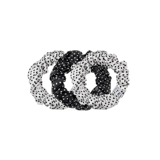 Teleties Polka Dot Party Large Silk Scrunchies