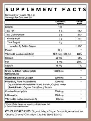 Rowe Casa Women’s Wellness Protein Blend - Maple Cinnamon | 33 Oz