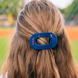 TELETIES Texas Rangers Small Flat Round Hair Clip