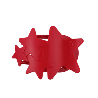 TELETIES Red Shooting Star Large Flat Hair Clip - Large