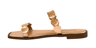 Corkys Round of Applause Flat Sandals - Gold Mirror Metallic