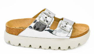 Corky's Mirror Metallic Rumor Has It Sandals - Silver