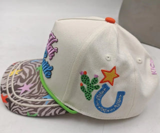 "All Hat, No Cattle" Embroidered Snapback Hat