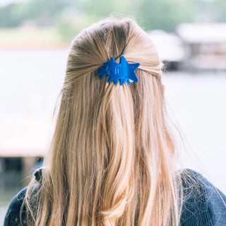 TELETIES Blue Shooting Star Small Flat Hair Clip - Small