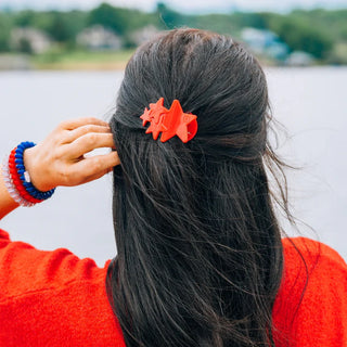 TELETIES Red Shooting Star Small Flat Hair Clip - Small
