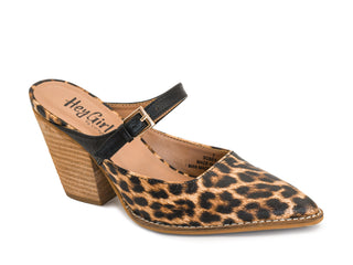 Corkys Hey Girl Sober Up Heeled Mule - Leopard