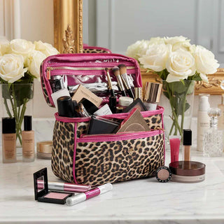 PurseN Classic Train Case - Fierce Leopard