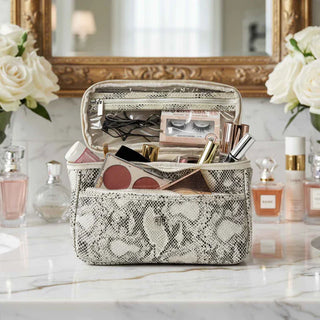 PurseN Classic Train Case - Safari Sand