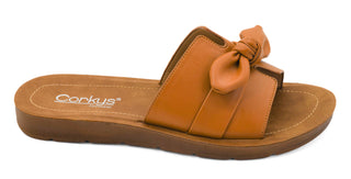 Corkys Too Cute Cognac Slide Sandals