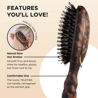 Teleties Boar Bristle Hairbrushes