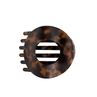Teleties Tortoise Large Flat Circle Hair Clip