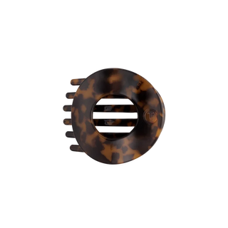 Teleties Tortoise Medium Flat Circle Hair Clip