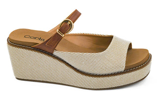 Corkys Treat Yourself Bourbon Combo Wedge Sandals