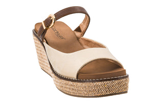Corkys Treat Yourself Slip On Wedge Shoes - Gold Combo