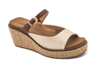 Corkys Treat Yourself Slip On Wedge Shoes - Gold Combo
