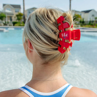 USA Classic Red Large Claw Clip - Large