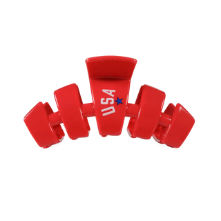 TELETIES USA Classic Red Medium Claw Clip - Medium