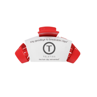 TELETIES USA Classic Red Small Claw Clip - Small