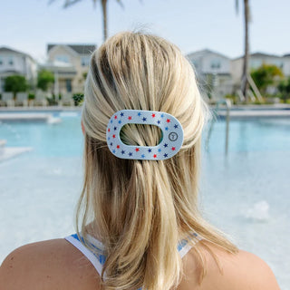 TELETIES United We Sparkle Medium Flat Round Hair Clip - Medium