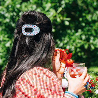 TELETIES United We Sparkle Small Flat Round Hair Clip - Small