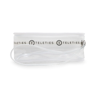 TELETIES White Teletote Travel Pouch