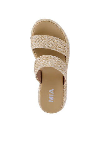 MIA Shoes Zayla Woven Wedge Sandal