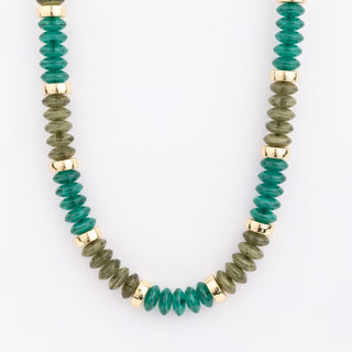 Jules Beaded Necklace - Green