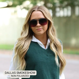 DAX Eyewear Dallas Smokeshow - Women's Modern Aviator Sunglasses