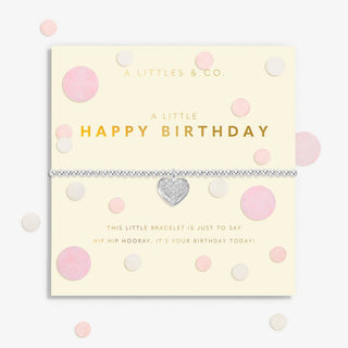 Confetti 'Happy Birthday' Bracelet in Silver Plating by A Littles & Co.